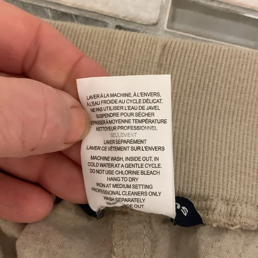 PENNINGTONS Cream Linen Pants size 28 - Picture 7 of 13